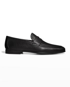 推荐Men's Diezman II Leather Penny Loafers商品