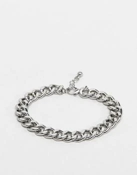 ASOS | ASOS DESIGN midweight chain bracelet in silver tone,商家ASOS,价格¥80