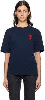 SSENSE Exclusive Navy Ami De Cœur T-Shirt,价格$105.03