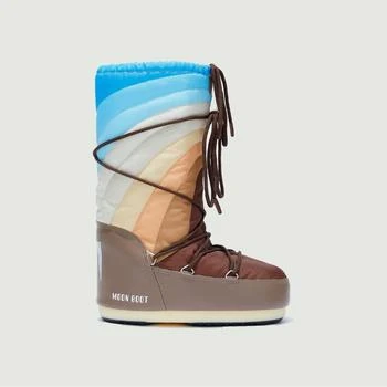 Moon Boot | Icon Rainbow Brown Nylon Boots SHITAKE BROWN-BLUE MOON BOOT 额外8折, 额外八折