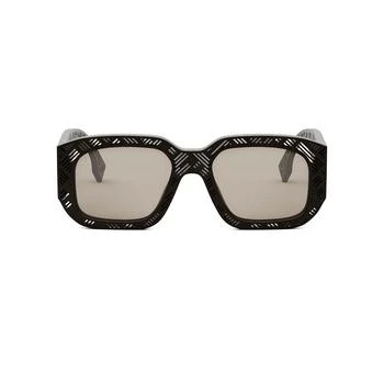 Fendi | Fendi Eyewear Square Frame Sunglasses 8.3折, 独家减免邮费