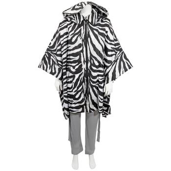 推荐Burberry Zebra Print Templeton Detachable Hood Cape, Size Small商品