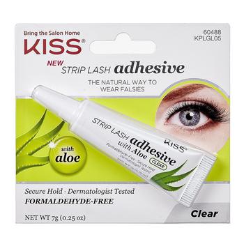 商品Kiss Strip Lash Adhesive with Aloe, Clear, 0.25 Oz图片