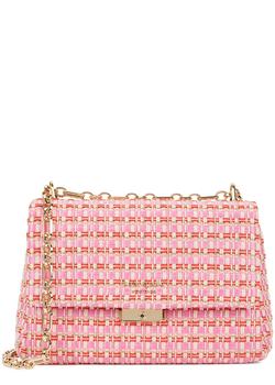 kate spade bag男包, Kate Spade | Carlyle pink raffia tweed shoulder bag商品图片 额外9折, 额外九折