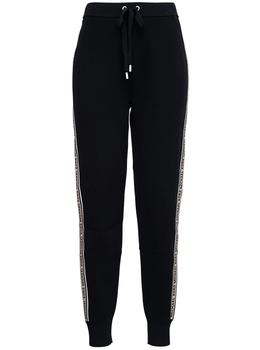 Michael Kors | MICHAEL Michael Kors Black Joggers With Side Logo Band商品图片,7.8折