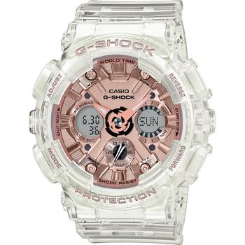 G-Shock | Women's Analog-Digital Clear Resin Strap Watch 45.9mm GMAS120SR-7A商品图片,