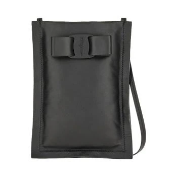 Salvatore Ferragamo | SALVATORE FERRAGAMO 女士黑色皮革手机包 22-0293-745851,商家Beyond Italylux,价格¥2573