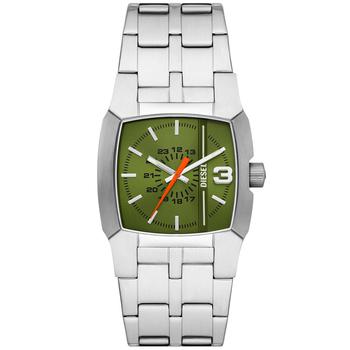 diesel手表评价, Diesel | Men's Cliffhanger Silver-Tone Stainless Steel Bracelet Watch, 36mm商品图片 