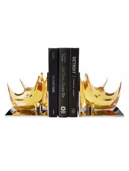Jonathan Adler | Acrylic Rhino Bookends,商家Saks Fifth Avenue,价格¥3304