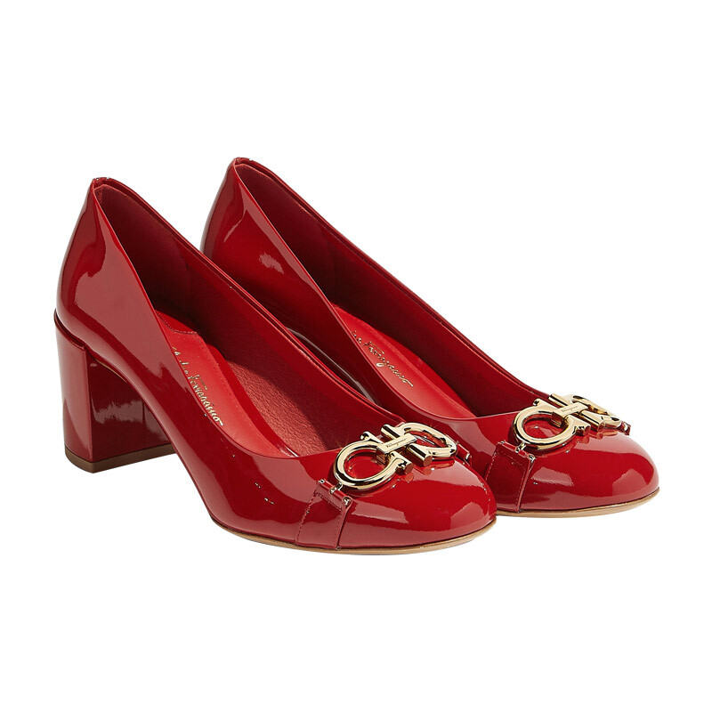 菲拉格慕鞋高跟鞋, Salvatore Ferragamo | SALVATORE FERRAGAMO 女士红色牛皮革高跟鞋 0693655商品图片 独家减免邮费