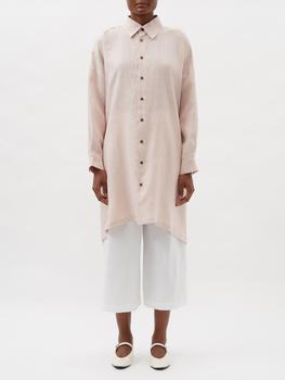 推荐Handkerchief-hem linen-voile shirt商品