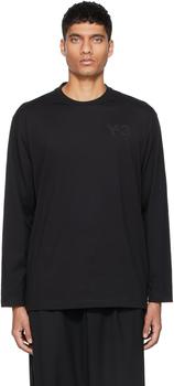 Y-3 | Black Core Logo Long Sleeve T-Shirt商品图片,4.8折, 独家减免邮费