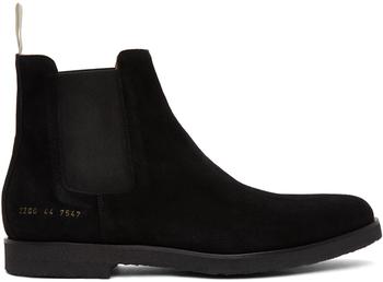 Common Projects | Black Suede Chelsea Boots商品图片,独家减免邮费