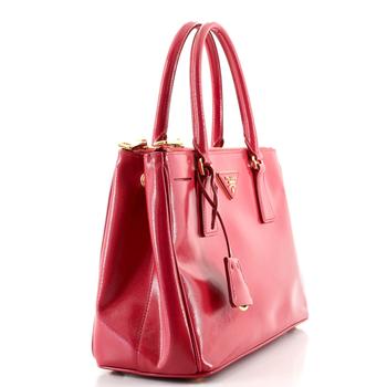 prada包包包, [二手商品] Prada | Prada Double Zip Lux Tote Vernice Saffiano Leather Mini商品图片 