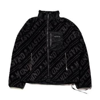 推荐Mastermind World Logo Pattern High Neck Jacket Black商品