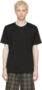 Acne Studios | Black Organic Cotton T-Shirt商品图片,