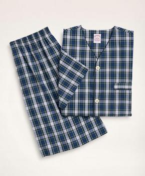 Brooks Brothers | Cotton Broadcloth Tartan Short Pajamas商品图片,6折