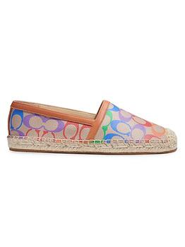 蔻驰女鞋, Coach | Collins Pride Monogram Coated Canvas Espadrilles商品图片 5.2折