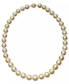 Macy's | 14k Gold Cultured Golden South Sea Pearl Graduated Strand (10-12-1/2mm) 18" Necklace,商家Macy's,价格¥22070