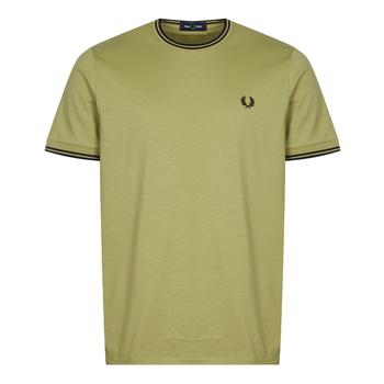 Fred Perry | Fred Perry Twin Tipped T-Shirt - Sage Green商品图片,7折