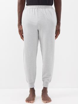 推荐Logo-jacquard cotton-blend jersey pyjama trousers商品