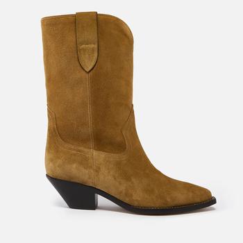 女士Isabel Marant, Isabel Marant | Isabel Marant Women's Dahope Suede Mid Boots - Taupe商品图片 额外7折, 额外七折