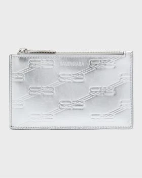 Balenciaga | Men's Embossed Monogram Long Coin And Card Holder In Box,商家Neiman Marcus,价格¥1661