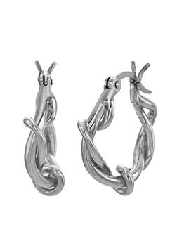 商品REALEESM | Silver Twist hoop earring(silver),商家W Concept,价格¥630图片