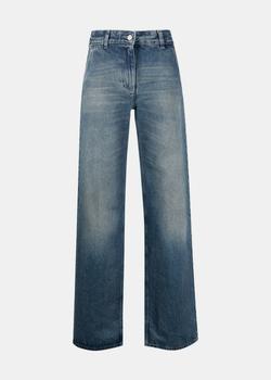 推荐MM6 Maison Margiela Blue Wide-Leg Jeans商品