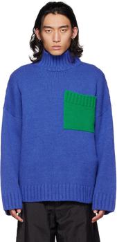 JW Anderson | Blue Patch Turtleneck商品图片,独家减免邮费