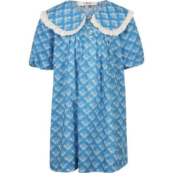 Sea | Ruffled collar floral dress in blue商品图片,2.9折×额外7.5折, 满$300减$50, 满减, 额外七五折