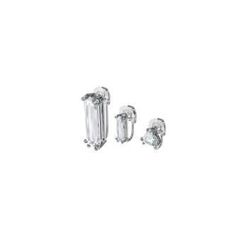施华洛世奇耳钉评价, Swarovski | Mesmera 3-Pieces Baguette Cut Single Clip Earring商品图片 