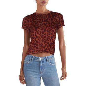 推荐Prince Peter Womens Overdyed Leopard Print T-Shirt商品