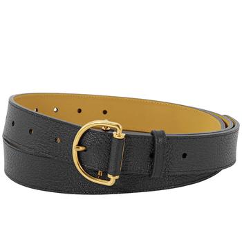 美国巴宝莉皮带, Burberry | Grainy Leather D-ring Belt In Black / Cornflower商品图片 7折