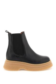 推荐Ganni leather chelsea boots商品