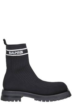 Balmain | Balmain Long Intarsia Knit Combat Boots商品图片,3.7折起