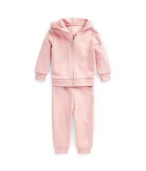 Ralph Lauren | Fleece Full Zip Hoodie & Pants Set (Infant),商家Zappos,价格¥443