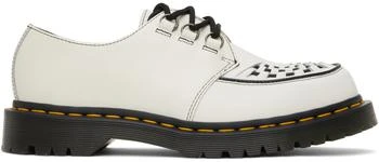 Dr. Martens | White Ramsey Smooth Leather Oxfords 6.7折