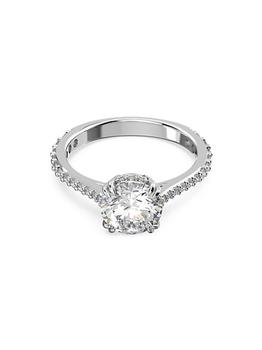 商品Swarovski | Constella Rhodium-Plated & Crystal Cocktail Ring,商家Saks Fifth Avenue,价格¥1168图片