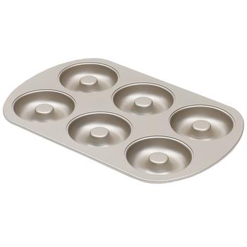 商品Home Basics | Home Basics Aurelia Non-Stick 6-Cavity Carbon Steel Donut Pan, Gold,商家Premium Outlets,价格¥122图片