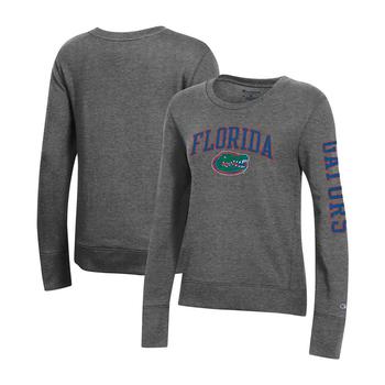 CHAMPION | Women's Charcoal Florida Gators University 2.0 Fleece Sweatshirt商品图片,