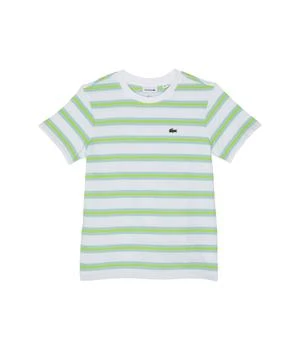 Lacoste | Short Sleeve Striped Crew Neck T-Shirt (Big Kids) 