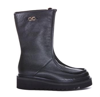 菲拉格慕鞋女靴, Salvatore Ferragamo | Salvatore Ferragamo Logo-Plaque Front Zip Boots商品图片 6.7折