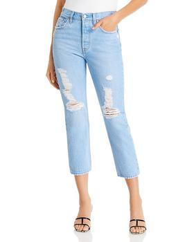 推荐501 High Rise Crop Straight Leg Jeans in Ojai Ring商品