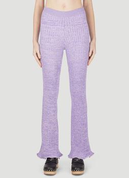 推荐Ribbed Knit Pants in Lilac商品