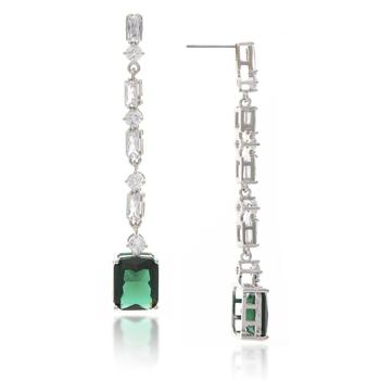 商品Rivka Friedman | Emerald Crystal Cubic Zirconia Earrings,商家Lord & Taylor,价格¥1694图片