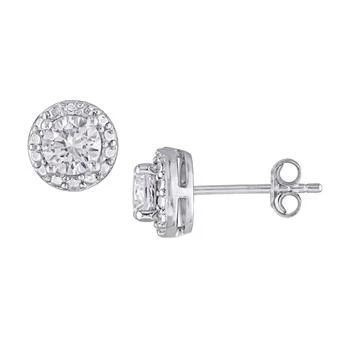 Savvy Cie Jewels | Ss 925 0.10Ctw Diamond And White Sapphire Earrings,商家Premium Outlets,价格¥509