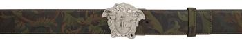 Versace | Reversible Green Baroccoflage 'La Medusa' Belt商品图片,独家减免邮费