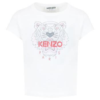 商品White Short Sleeve Tiger Print Baby T Shirt图片