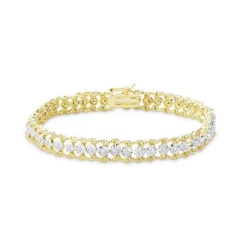 Macy's | Diamond Accent Rope Edge Tennis Bracelet in Gold Plate,商家Macy's,价格¥749